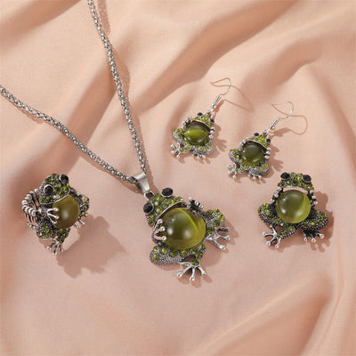 Aretes Elásticos Rana Ópalo Adorable - Image 2