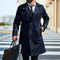 Abrigo Trench Doble Botonadura Casual para Hombre