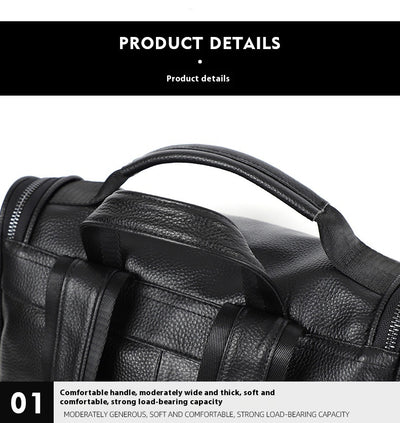 Mochila de Cuero Genuino Gran Capacidad Premium - Image 19