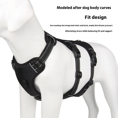 Arnés de Pecho Antiescape para Perros Grandes con Cuerda de Tela Oxford - Image 3