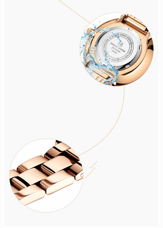 Reloj de Acero Inoxidable con Cadena Mariposa y Doble Cierre - Image 13