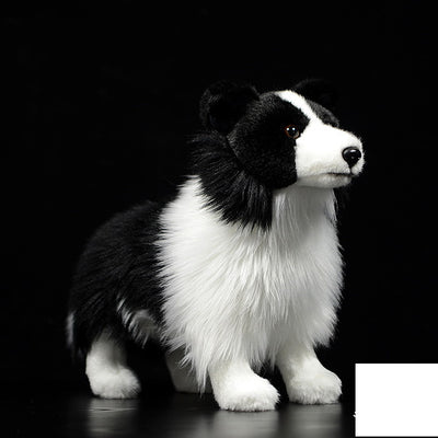 Peluche Border Collie Realista - Muñeco Suave y Adorable