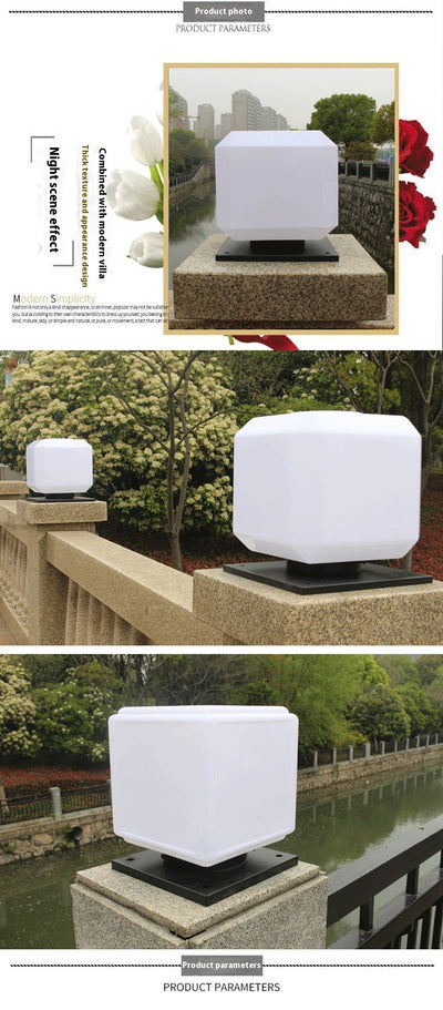 Lámpara LED Pilar Exterior Impermeable para Villa - Image 12