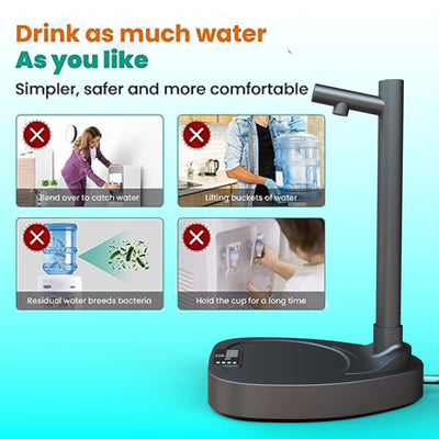 Dispensador de Agua Automático de Escritorio Recargable con Soporte - Image 20