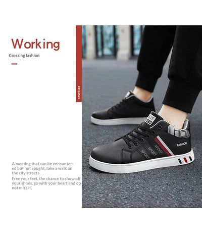 Zapatillas Deportivas Mid-Top para Hombre - Comodidad y Estilo - Image 8