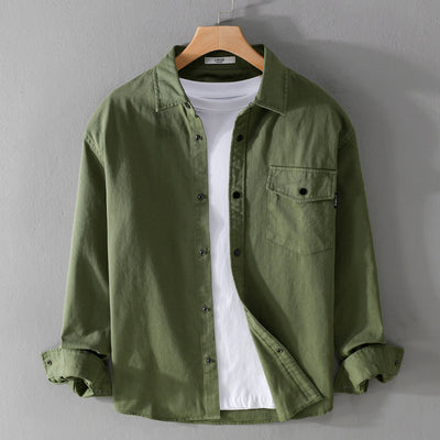 Camisa de Trabajo Manga Larga para Hombre - Diseño Simple y Versátil - Image 7