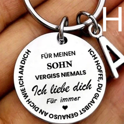 Llavero de Acero Inoxidable con 26 Letras para Hijo e Hija - Image 36