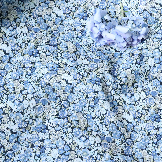 Tela Estampada de Algodón Terciopelo Rosas Azules - 80 Piezas - Image 10