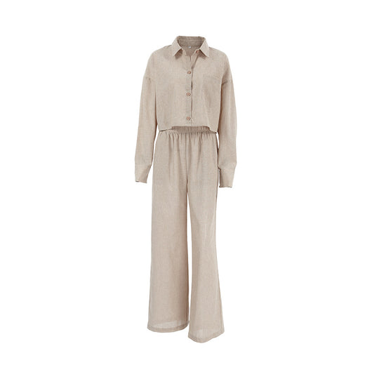 Conjunto Dos Piezas Pantalón y Camisa Suelta Casual - Image 5