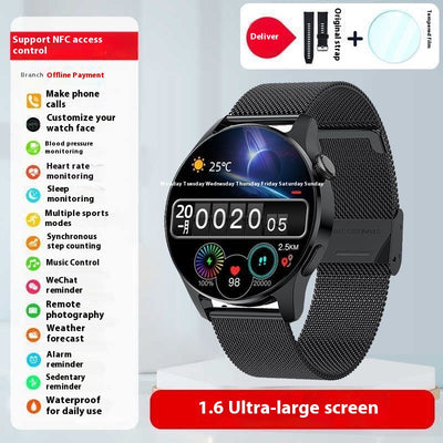 Reloj Inteligente Deportivo con Monitor de Presión Arterial y Bluetooth - Image 4