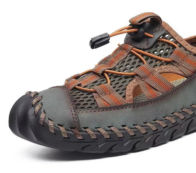 Sandalias Tejidas a Mano con Protección de Dedo - Cómodas y Seguras - Image 9