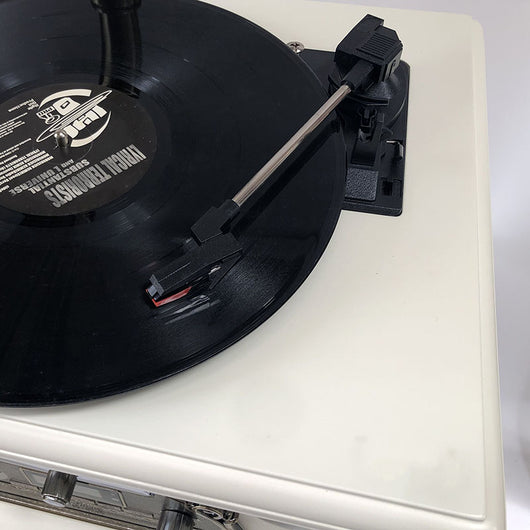 Tocadiscos Vintage Clásico para Sala de Estar con Estéreo Integrado - Image 8