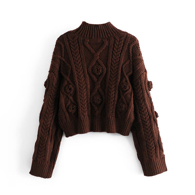 Suéter Corto Tejido para Otoño e Invierno - Base Versátil - Image 4