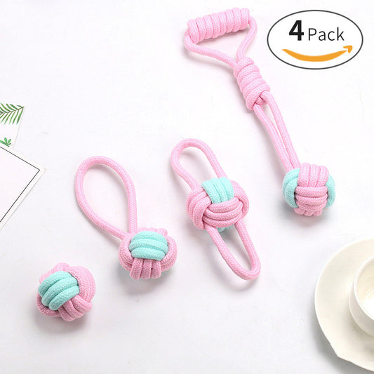 Pelota de Cuerda de Algodón Resistente a Mordidas para Gatos y Perros