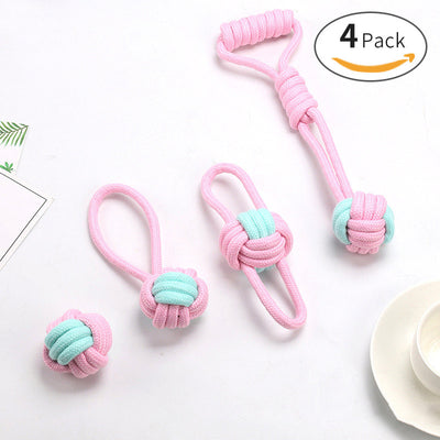 Pelota de Cuerda de Algodón Resistente a Mordidas para Gatos y Perros