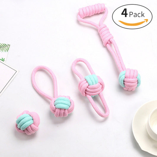 Pelota de Cuerda de Algodón Resistente a Mordidas para Gatos y Perros
