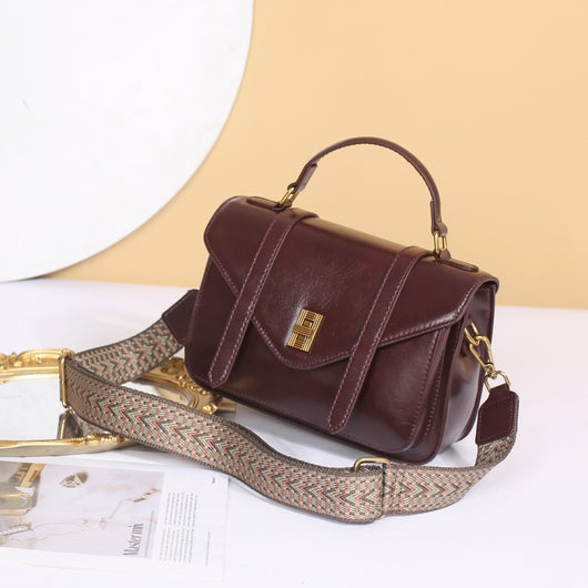 Bolso Tote de Cuero Vacuno Curtido al Vegetal - Gran Capacidad