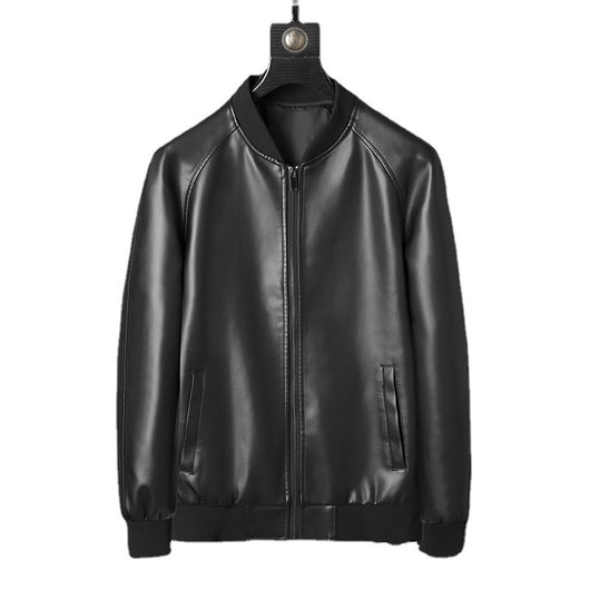 Chaqueta de Cuero Lavado Slim Fit para Hombre - Estilo Moderno - Image 5