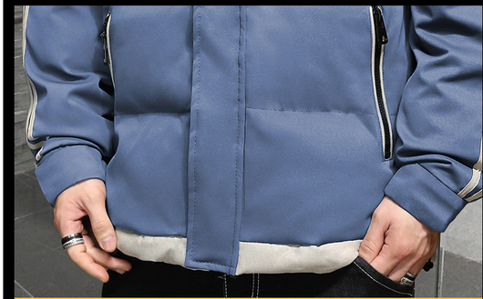 Chaqueta Acolchada de Invierno para Hombre - Algodón y Plumón - Image 6