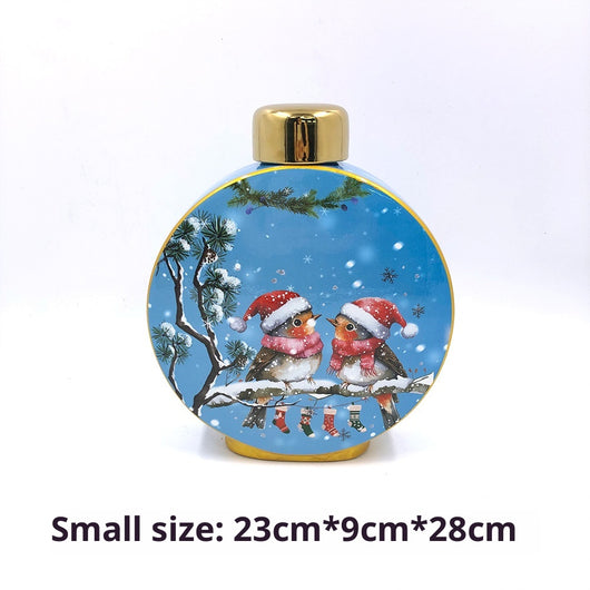 Adornos Navideños de Cerámica - Jarrones Decorativos - Image 3