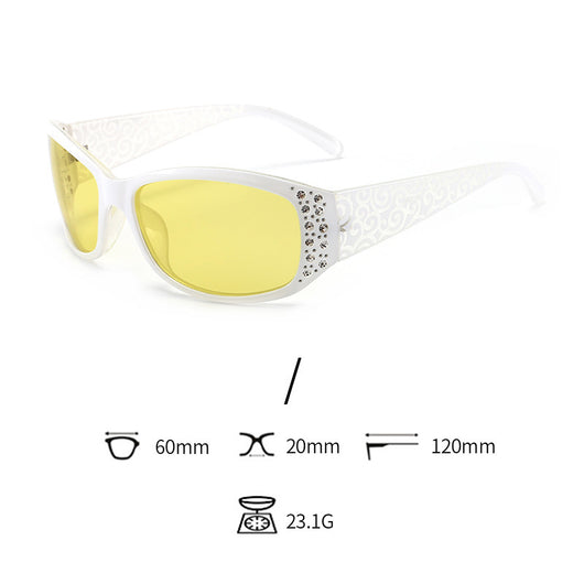 Gafas de Sol Polarizadas Retro Diamante para Mujer con Visión Nocturna - Image 4