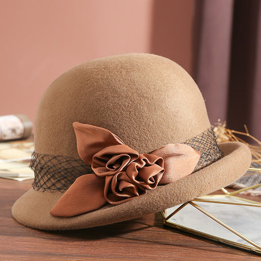 Gorro de Lana Retro para Mujer - Estilo Clásico Basin