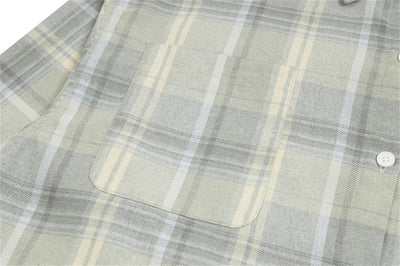 Camisa Cuadros Suelta de Manga Larga Unisex - Image 13