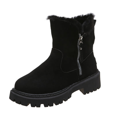 Botas de Invierno Impermeables Mujer - Gamuza Sintética con Suela Antideslizante - Image 10
