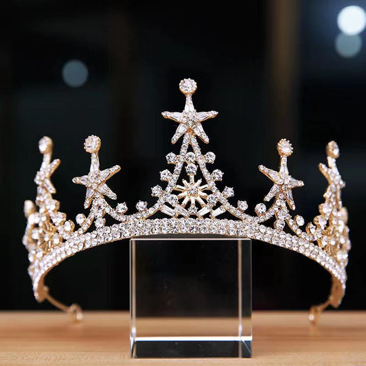 Corona Nupcial de Aleación Premium con Acabado Lujo