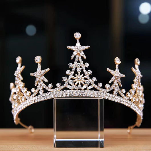 Corona Nupcial de Aleación Premium con Acabado Lujo