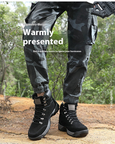 Botas de Montaña Impermeables Talla Grande para Hombre - Otoño e Invierno - Image 9
