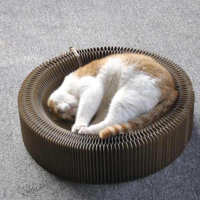 Rascador Corrugado Plegable Orgánico para Gatos - Afilador de Garras Premium - Image 3