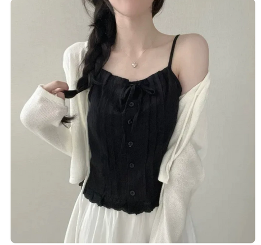 Blusa Francesa Blanca Corta para Mujer - Image 15