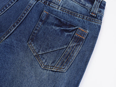 Jeans Rectos Retro Cintura Baja Efecto Desgastado - Image 22