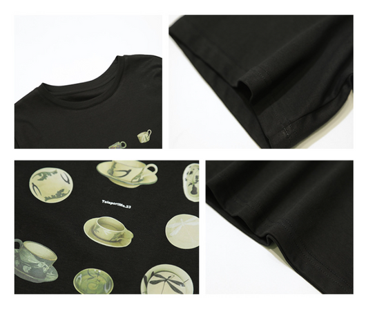 Playera Estampada de Algodón para Mujer - Manga Corta - Image 7