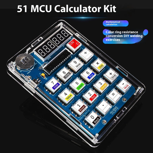 Kit DIY Calculadora con Microcontrolador de Chip Único y Pantalla Digital
