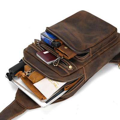 Bolso Bandolera de Cuero Genuino Retro - Estilo Casual Premium - Image 4