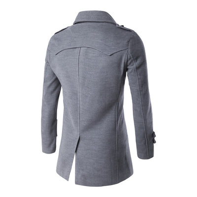 Abrigo Casual de Manga Larga para Hombre - Color Sólido - Image 7