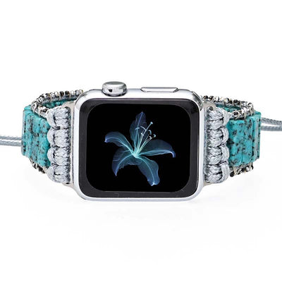 Reloj Bohemio con Pulsera de Piedra Ágata Azul - Diseño Minimalista - Image 5