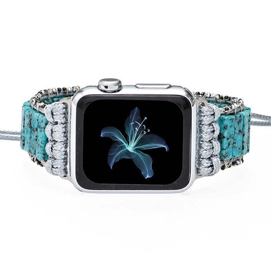 Reloj Bohemio con Pulsera de Piedra Ágata Azul - Diseño Minimalista - Image 5