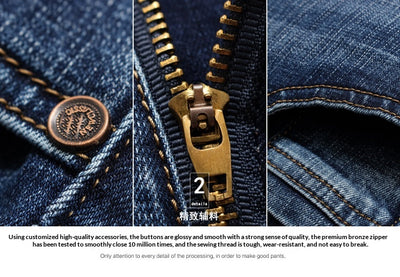Jeans Slim Fit Elásticos Estilo Coreano Retro para Jóvenes - Image 13
