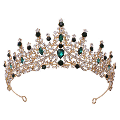 Conjunto de Tiara Corona Nupcial con Collar de Cadena - Image 7