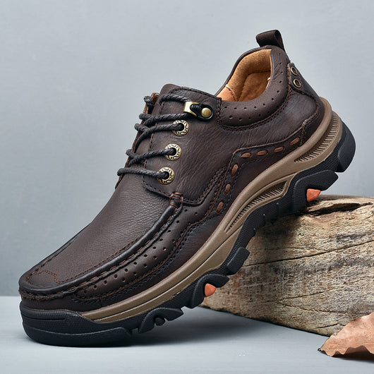 Botas de Senderismo en Cuero Genuino con Suela Reforzada para Hombre - Image 10