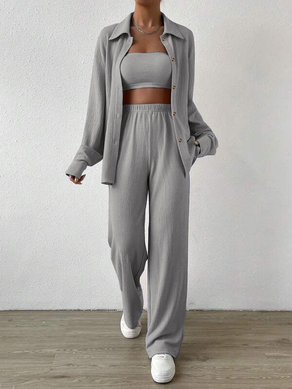 Conjunto Casual de Dos Piezas para Mujer