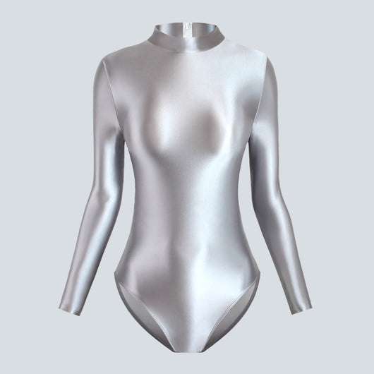 Traje de Baño Ajustado Brillante de Corte Alto - Image 27