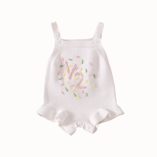 Enterizo Romper con Suéter Bordado y Volantes - Image 39