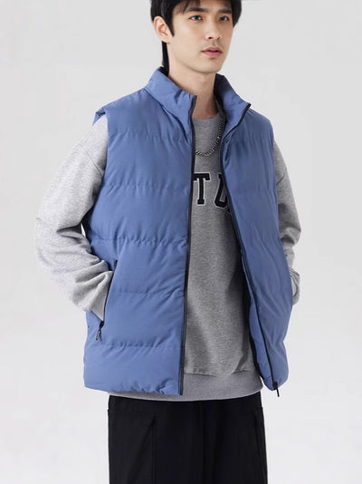Chaleco Cardigan Slim Fit con Cuello Alto y Cierre - Abrigo Térmico Casual - Image 4