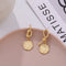 Aretes Irregulares Rostro Abstracto con Acabado Mate
