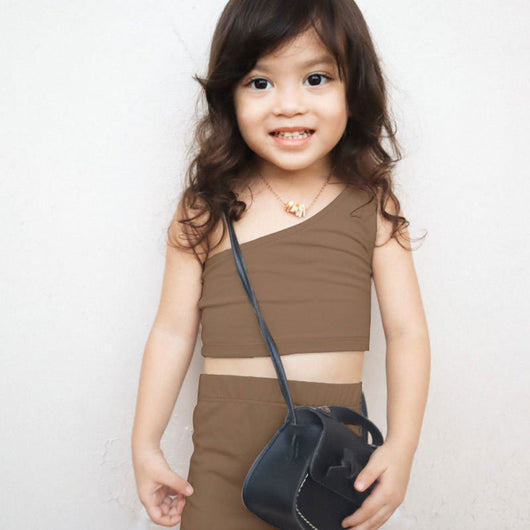 Conjunto Infantil Niña Blusa Hombros Descubiertos y Shorts de Algodón - Image 10