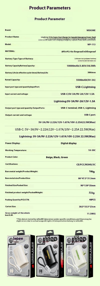 Batería Portátil Mini Cápsula de Alta Capacidad - Image 19